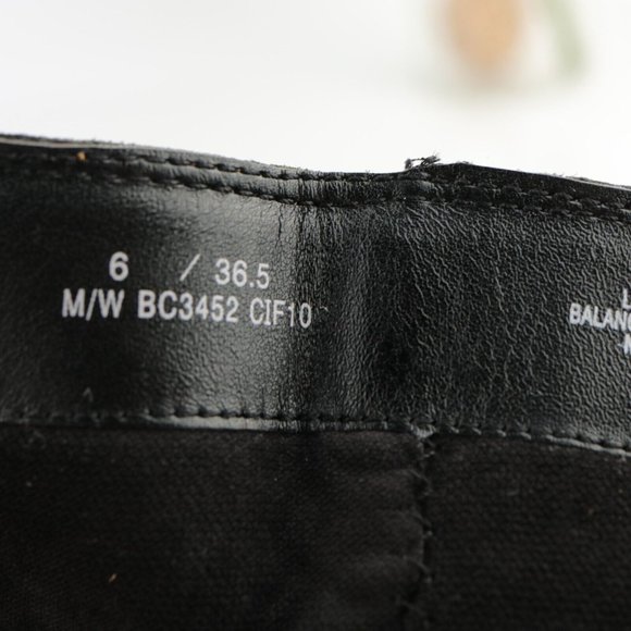 Born Women's Biker Moto Boots Size 6 Tall Block Heel Black Leather Comfy Rock - Picture 11 of 12